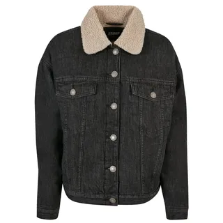 URBAN CLASSICS Jeansjacken in black washed | Gr.: M