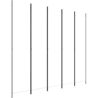 vidaXL Paravent 5-TLG. Raumtrenner Raumteiler Trennwand Umkleide Sichtschutz Spanische Wand Wohnzimmer Schlafzimmer Weiß 250x220cm Stoff