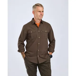 Pinewood Insectsafe Poplin Long Sleeve Shirt d.olive (128) S