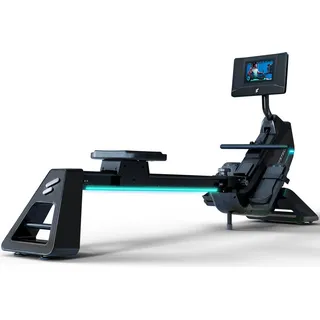 Sportstech Rudergerät sRow 10,1" Touch-Display | LED-Feedback | Kurse - Schwarz