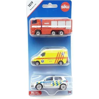 SIKU Tschechische Version - Set Mix Polizei, Feuerwehr, Krankenwagen