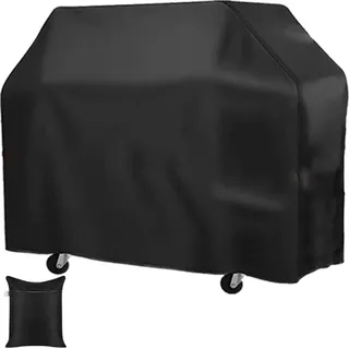Wasserfeste Gasgrill-Abdeckung - UV-beständige Grillabdeckung für Außen - robuste, belastbare Abdeckung - Patio-Gas-Grill-Abdeckung - Abdeckung für Gasgrill (M: 99 x 60 x 159 cm) - Schwarz