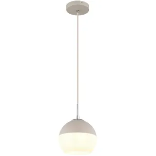 Globo Hängeleuchte , Opal, Weiß, Sandfarben, Beige , Metall, Glas, Textil , 120 cm , Ce , beliebig kürzbar , Lampen & Leuchten, Innenbeleuchtung, Hängeleuchten, Pendelleuchten