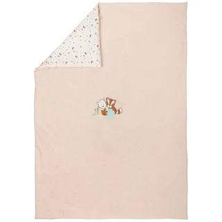 Nattou Kuscheldecke für Babys, Ca. 100 x 135 cm, Vegan, Boris & Jungo, Beige