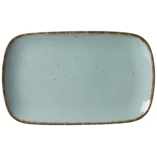 Geschirr Casa blau Platte rechteckig 33x20cm