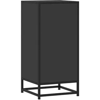 vidaXL Sideboard Schwarz 35,5x35x76 cm Holzwerkstoff und Metall