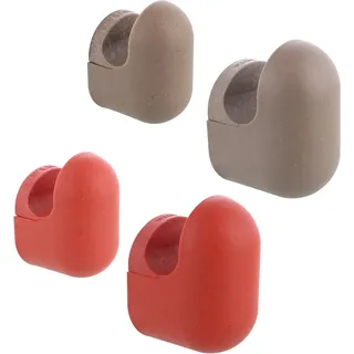 Wagner Wandhaken-Set Pill WH 0421 Taupe-Korallenrot 4 Stück