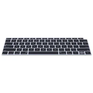 kwmobile Silikon Tastaturschutz für Apple MacBook Air 13" 2018 2019 2020 A1932 - QWERTY US Keyboard Cover Abdeckung - Schwarz