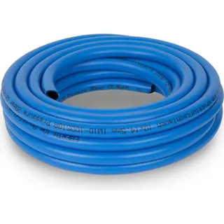 Eberth Druckluftschlauch Gewebeschlauch Luftschlauch in 10m Länge, Kompressor Schlauch mit 10mm x 14,5mm Durchmesser (innen x außen) und 20 bar