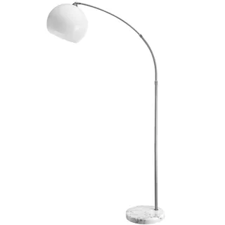 monzana Bogenlampe 190-200cm 220,0cm Silber/Weiß