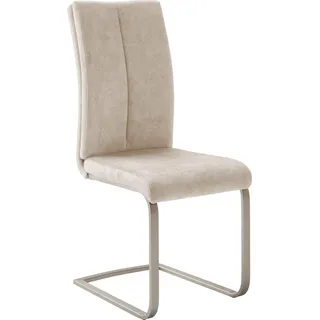 MCA Furniture Freischwinger »Hudson Schwingstuhl 4er Set«, (Set), 4 St., Veloursstoff, Flachrohr,Vintage-Veloursoptik,mit Griff,belastbar 140 kg