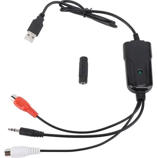 USB-Soundaufnahme, hohe Abtastrate, 3,5-mm-Anschluss, AV-Schnittstelle, Kassetten-zu-MP3-Konverter