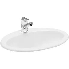 Laufen Indova Einbauwaschtisch, von oben, mit Armaturenbank, 1 Hahnloch, mit Überlauf, 570x450mm, H8113910000001