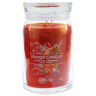 Yankee Candle Sparkling Cinnamon Duftkerze 567 g rot