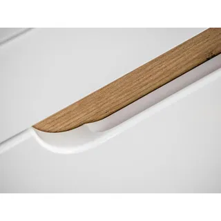 Design Badezimmer Möbel Bad 7 tlg. Set Garnitur Schrank Waschbecken Beleuchtung - Braun