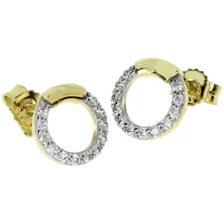 Ostsee-Schmuck Ohrstecker Meva Gelbgold 333 8