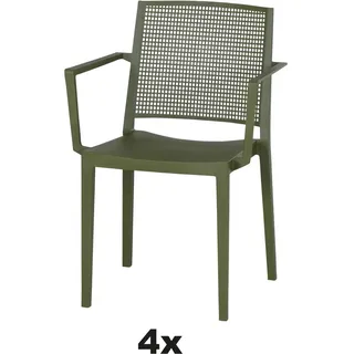 Siena Garden Stapelsessel 90 x 90 x 85 cm grün 4 St.