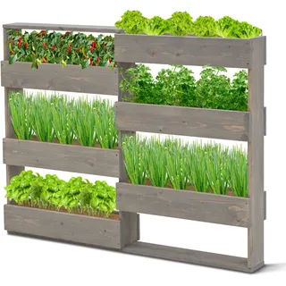 Coemo Vertikalbeet Riga 7 Pflanzkästen 0 x 0 x 0 cm Grau