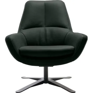 BeType Drehsessel Be Organic Standard Back Leder 81 x 92 x 83 cm schwarz drehbar