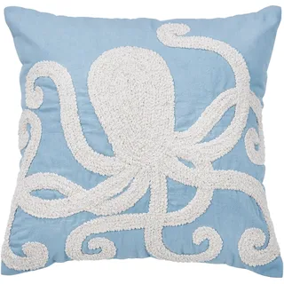 Done. Kissenbezug Cushion Sealife Octopus 45 x 45 cm Blau