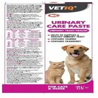 Vetiq Urin Pflege Paste 100G für Hunde & Katzen - Verwaltet Gesund Urin Trakt