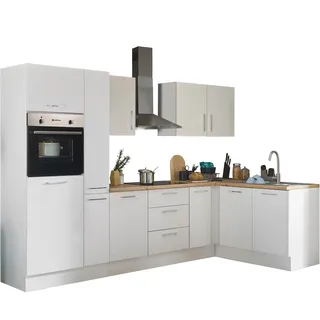BASIC by Balculina Winkelküche L-Form 300 x 175 cm weiß
