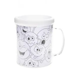 Färbe deine eigene Tasse eines Lächelns Gesicht