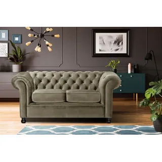 Home Affaire Chesterfield-Sofa »Chesterfield Home 2-Sitzer« mit edler Knopfheftung und typischen Armlehnen