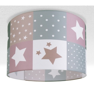 Paco Home Deckenleuchte »Cosmo 345«, 1 flammig, Leuchtmittel E27 Leuchten Farbe / Größe Pink (Ø38cm) - weiß