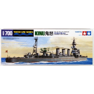 Tamiya 31321 1:700 JPN Lt. Kreuzer Kinu WL - Modellbau, Plastik Bausatz, Basteln, Hobby, Kleben, Plastikbausatz, Mehrfarbig,Schiff Modell