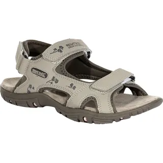 Regatta - Damen Sandalen "Haris" RG4525 (41 EU) (Pergament-Weiß/Grün) - Bunt