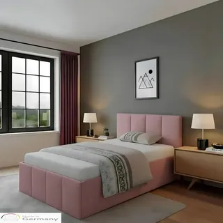 Halmon Schlafkomfort Betten Dalas 120 x 200 cm Rosa