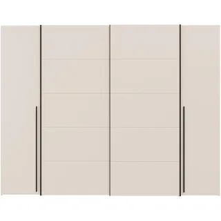 Forte Schwebetürenschrank Narago 270,3 x 210 x 61 cm Beige
