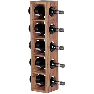 Wohnling Weinregal 15 x 15 x 70 cm Braun