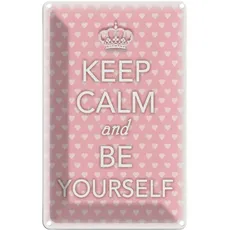 Blechschild 20x30 cm - Keep Calm and be yourself