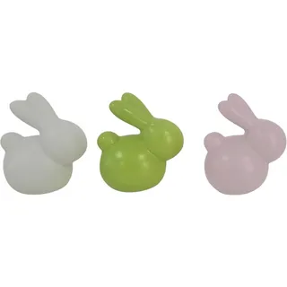 Boltze Figur Hopsy 3-fach Sortiert 6 cm x 5,5 cm x 4 cm Grün