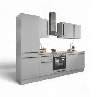 Stella Trading Winkelküche L-Form 280 cm grau