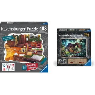 Ravensburger Puzzle X Crime - EIN mörderischer Geburtstag & Exit Puzzle 17378 In der Drachenhöhle - 759 Teile Puzzle für Erwachsene und Kinder ab 12 Jahren