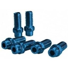 EXUSTAR Unisex-Adult 4713268568286 Pins Pedal KIT 8mm in Aluminium Blue-40 Pieces, Schwarz, one size