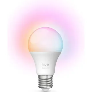 LED Lampe, Philips Hue Essential A60, E27, 8W, 2200-6500K, 806 Lumen, Dimmbar, Farbwechsel - Bunt