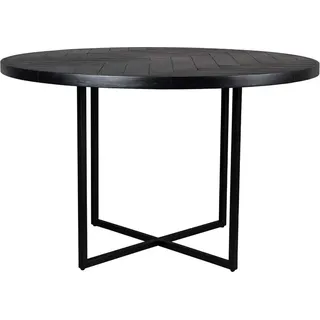 Dutchbone Dutchbone Class Esstisch Rund 120 cm Akazienholz Schwarz - Schwarz