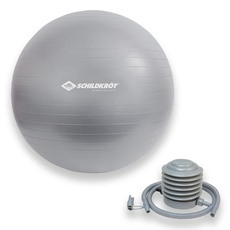 Bild Unisex – Erwachsene træningsbold 65 cm Gymnastikball, Silber, 65cm - für Körpergrößen 161 bis 175cm EU