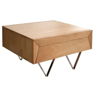 DeLife Couchtisch Kayu Beige Akazie 60 x 40 cm