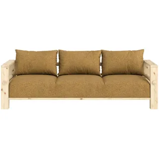 Karup Schlafcouch 3-Sitzer Polyester golden ochre