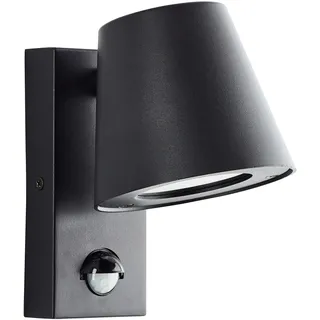 Brilliant Bari Außenlampe, Bewegungsmelder, GU10, Metall/Kunststoff, Schwarz