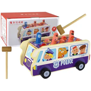 Lean Hölzernes Arcade-Spiel Polizei Bus Convener