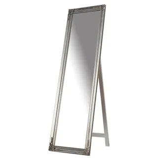 Casa Padrino Luxus Standspiegel 160 cm - Designer Spiegel - Silber - Silber