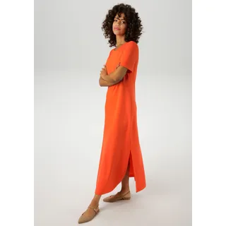 Aniston CASUAL Maxikleid mit Seitenschlitzen, orange
