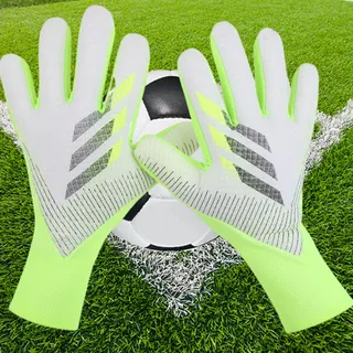 XSQD Breathable Torwarthandschuhe, Junior Goalkeeper Gloves Mit Dickem Latex Anti Rutsch Latex, Fussball Handschuhe, Erhältlich In Den Größen 7/8/9/10 Ideal Für Athleten Und Anfänger(Grün 9 Größe)