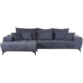 Carryhome Ecksofa , Dunkelgrau , Textil , Füllung: Schaumstoff,Schaumstoff,Schaumstoff , Ottomane links, L-Form , 300x205 cm , Made in Eu , seitenverkehrt erhältlich, Rücken echt, elektrischer Sitzvorzug , Wohnzimmer, Sofas & Couches, Wohnlandschaften, Ecksofas